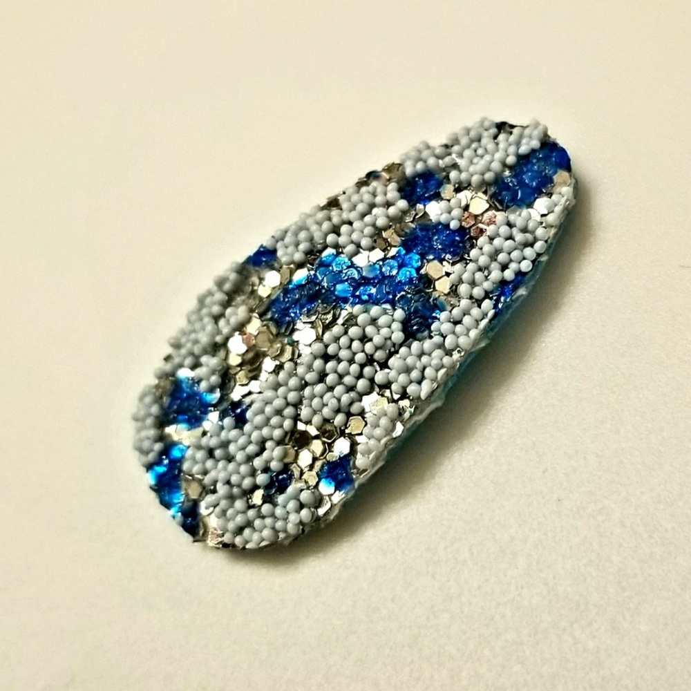 Snow Glitter Snap Clip